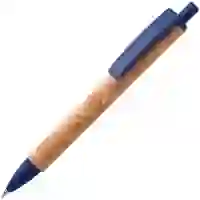 На картинке: Ручка шариковая Grapho, синяя на белом фоне