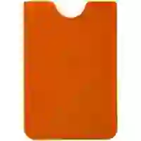 На картинке: Чехол для карточки Dorset, оранжевый на белом фоне