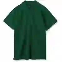 На картинке: Рубашка поло мужская Summer 170, темно-зеленая на белом фоне