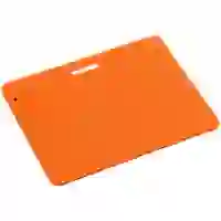 На картинке: Чехол для карточки Devon, оранжевый на белом фоне