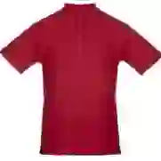 На картинке: Рубашка поло мужская Morton, красная на белом фоне