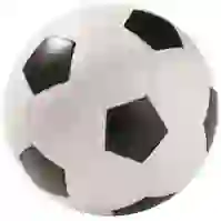 На картинке: Антистресс «Футбольный мяч» на белом фоне