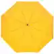 Зонт складной Manifest Color со светоотражающим куполом, желтый на белом фоне