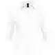 Рубашка женская с рукавом 3/4 Effect 140, белая на белом фоне