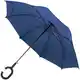 Зонт-трость Charme, синий на белом фоне