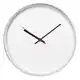 Часы настенные ChronoTop, серебристые на белом фоне
