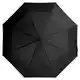 Зонт складной Unit Basic, черный на белом фоне
