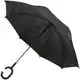 Зонт-трость Charme, черный на белом фоне