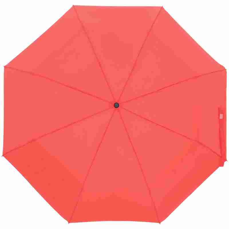 Зонт складной Manifest Color со светоотражающим куполом, красный на белом фоне