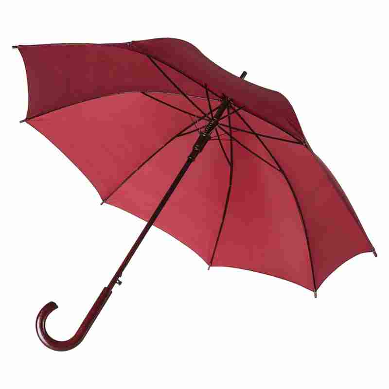 Зонт-трость Standard, бордовый на белом фоне