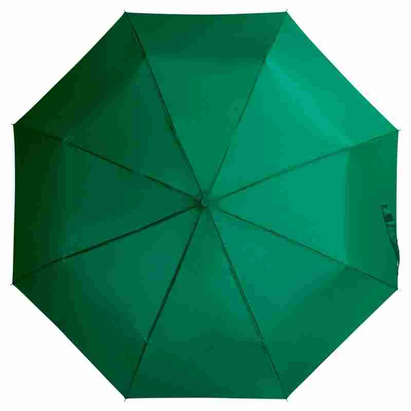Зонт складной Unit Basic, зеленый на белом фоне