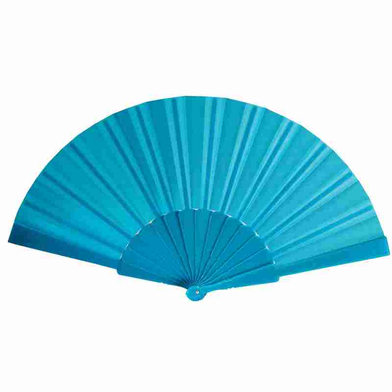 Складной веер «Фан-фан», ярко-синий на белом фоне